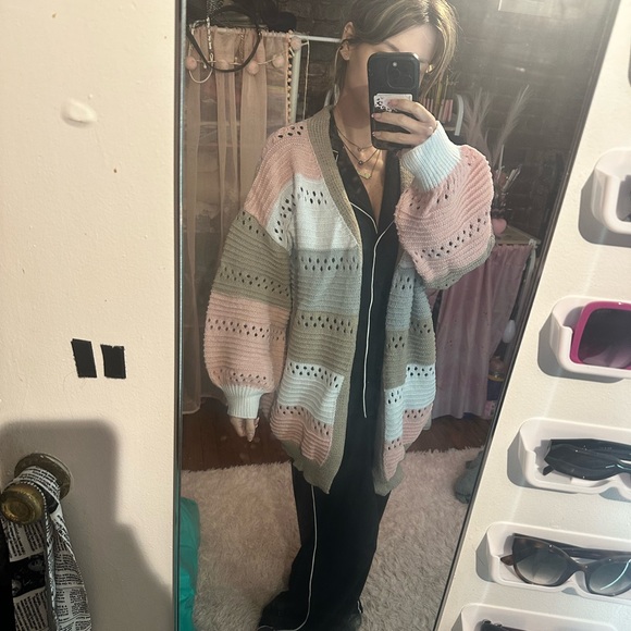 SHEIN Sweaters - 💕 oversized striped cardigan